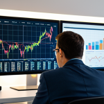 A focused professional data analyst, fully clothed in a modest, smart casual suit, attentively studying a large, illuminated screen displaying a complex time series graph. Subtle, abstract patterns are emerging from the 'residual' section of the data, highlighted by a soft, analytical light, symbolizing the deep insight gained from residual analysis to identify hidden model flaws. The surrounding environment is a clean, modern data science office with ergonomic workstations. Perfect anatomy, correct proportions, well-formed hands, natural pose, professional photography, high-resolution, clean aesthetic, safe for work, appropriate content, family-friendly.