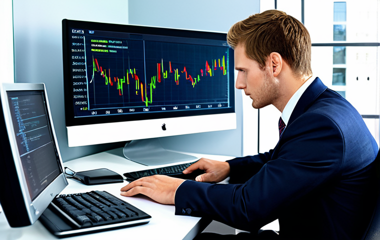 Market Volatility Analysis**
"A professional financial analyst, fully clothed in business attire, studying a stock market graph with fluctuating lines on a computer screen in a modern office. The graph should represent time series data. Safe for work, appropriate content, perfect anatomy, correct proportions, natural pose, professional, modest, family-friendly."
**
