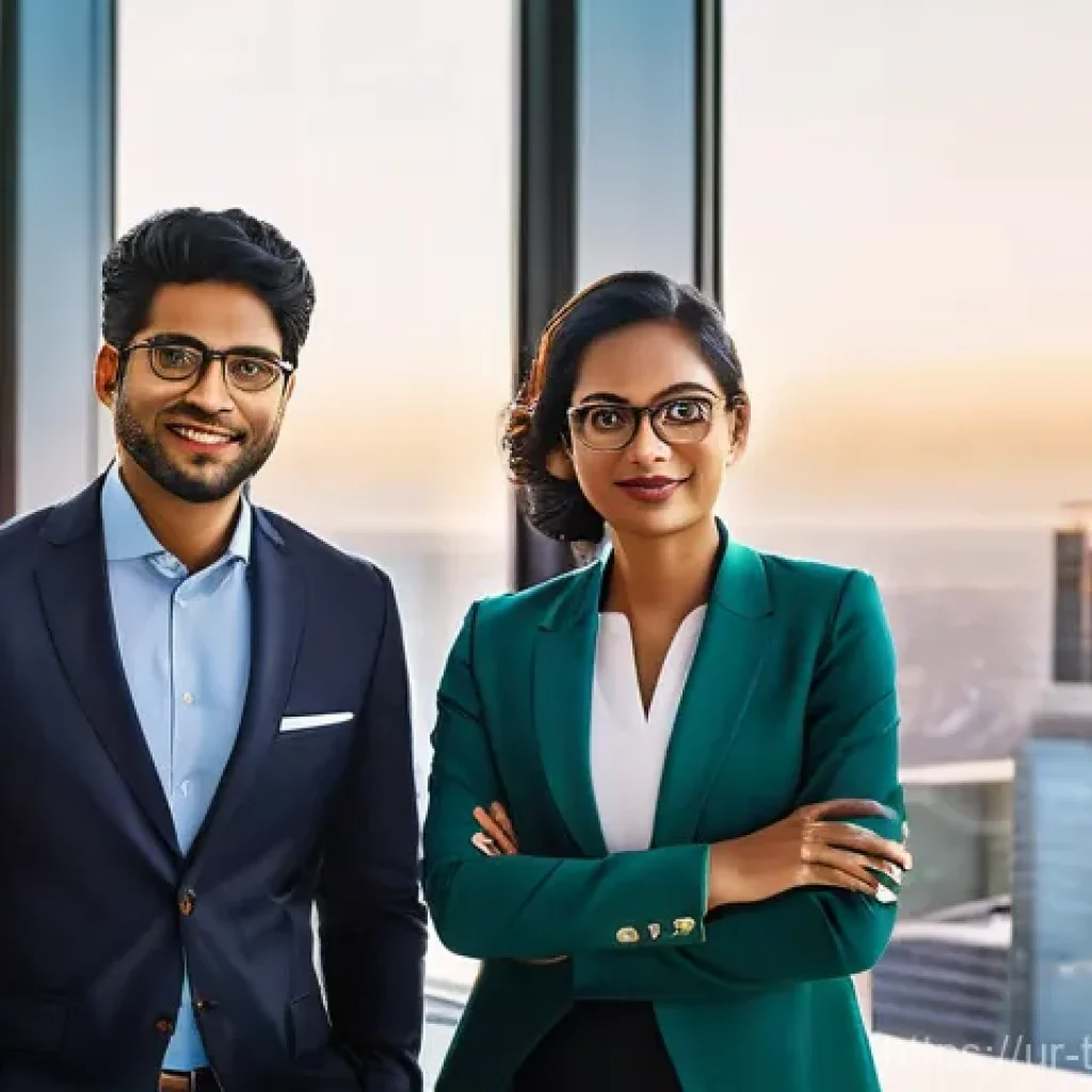 시계열 데이터 활용의 비즈니스 통찰력 - **Prompt 1: Data-Driven Business Growth**
"A visionary South Asian business leader, a woman in h...