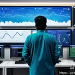 Home 22 시계열 데이터의 계절성 분석 기법 - A detailed infographic style image showing a modern weather data analysis lab in Pakistan, with scie...