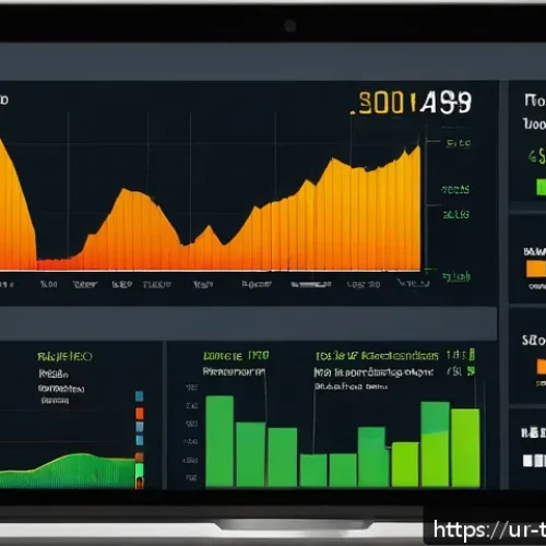 Home 33 시계열 예측에서 데이터 시각화의 중요성 - A sophisticated interactive financial dashboard displaying real-time stock market trends with colorf...