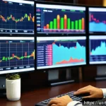 Home 23 주식 가격의 시계열 분석 사례 연구 - A detailed financial analyst workspace showing a modern Pakistani stock market investor analyzing hi...